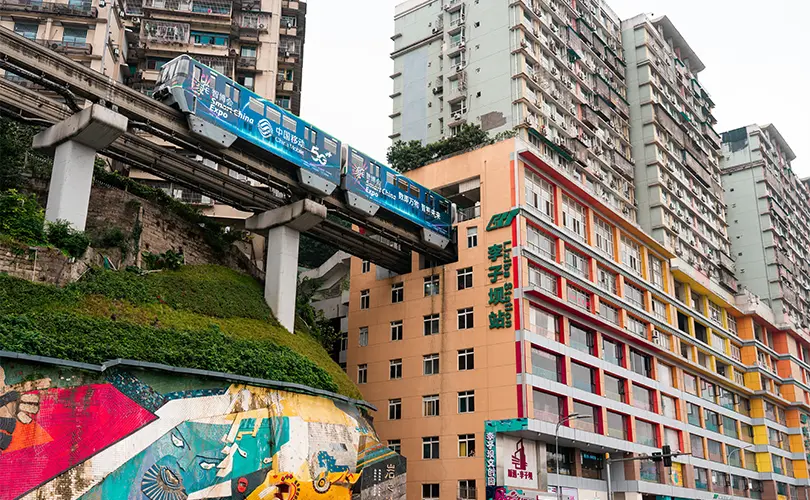 Liziba Station - Tempat Wisata Terkenal di Chongqing