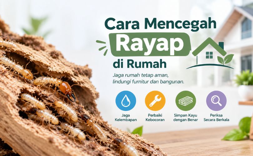 Cara Mencegah Rayap Merusak di Rumah