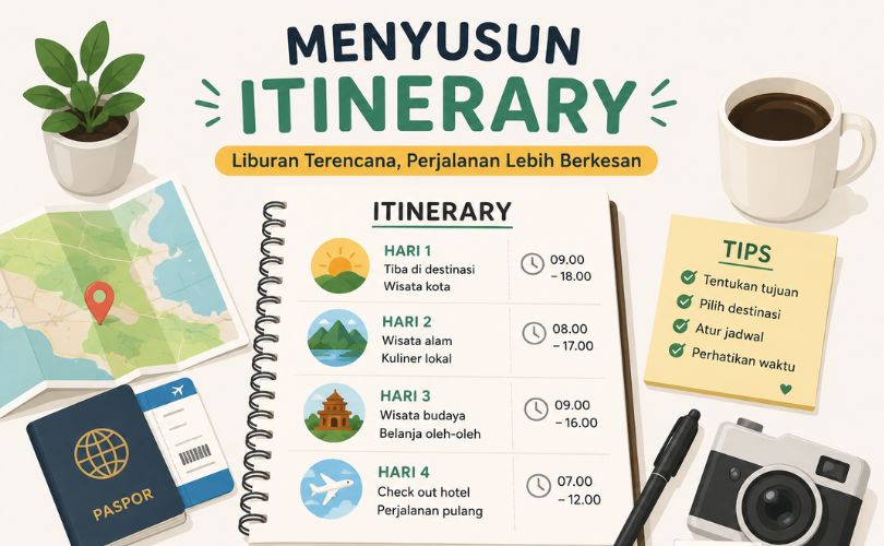 Cara Menyusun Itinerary Liburan
